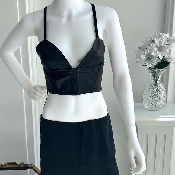 Leather Bra Top - Picture 2 of 7